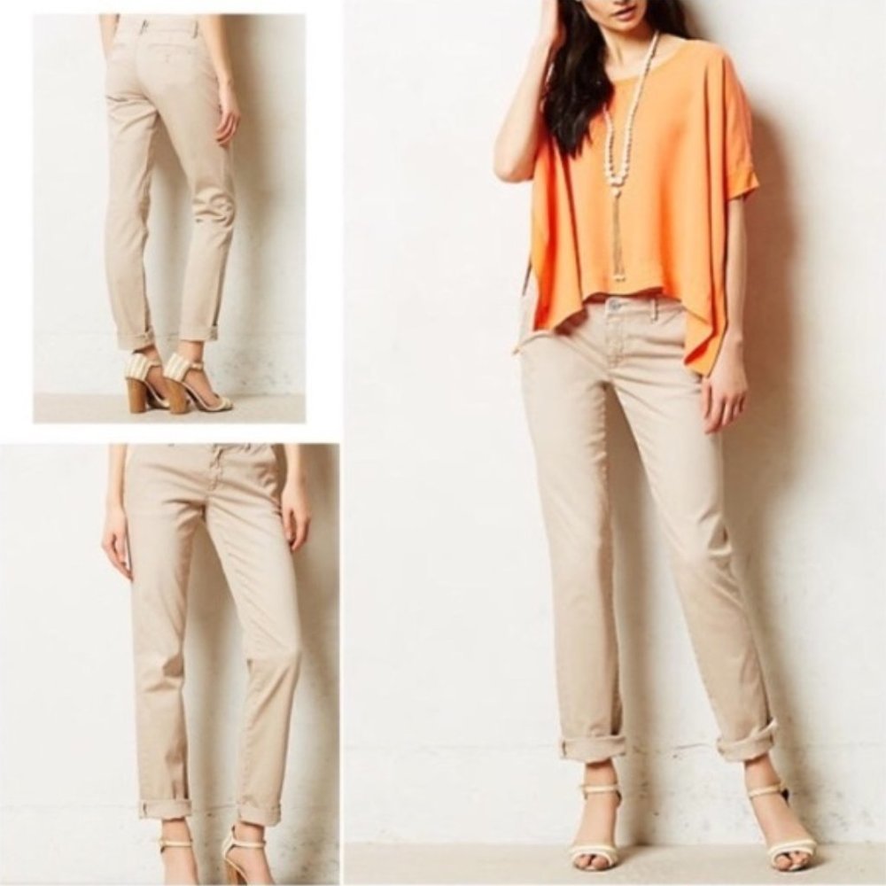 Anthologie Pilcro Pants Hyphen Slim Chino Beige  27